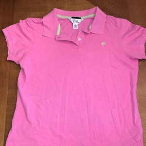 Lilly Pulitzer Shrunken Pink Polo